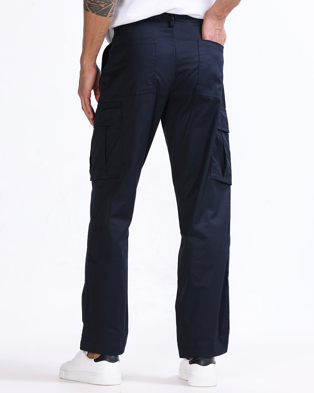 Mason Relaxed Cargo Pants In Navy