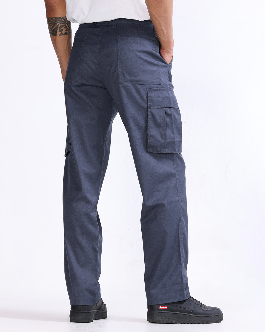 Mason Relaxed Cargo Pants In Grey