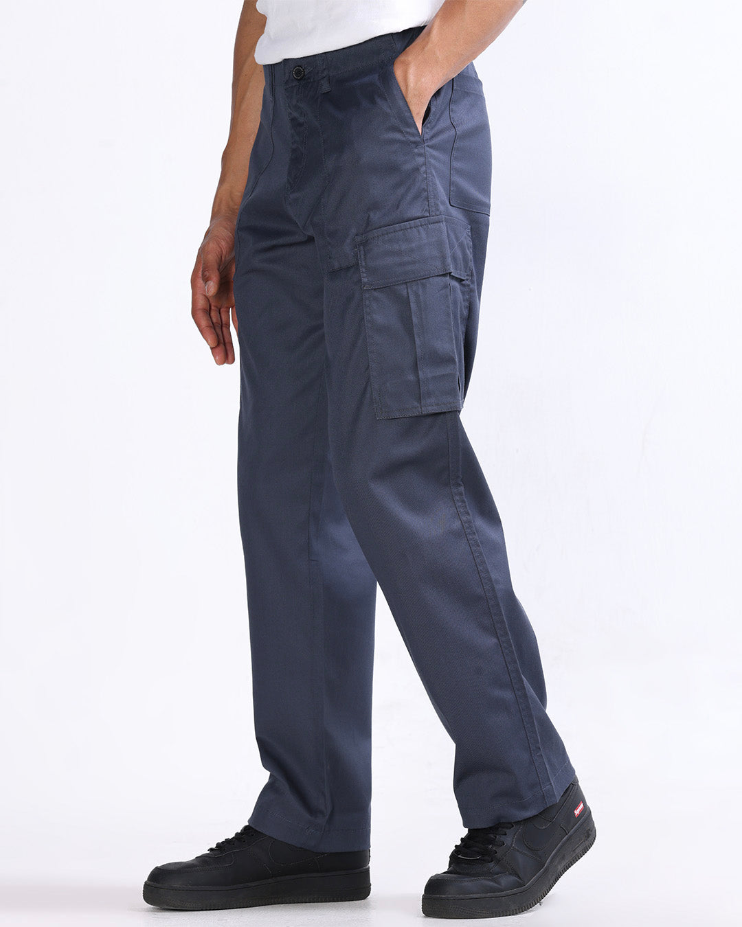 Mason Relaxed Cargo Pants In Grey