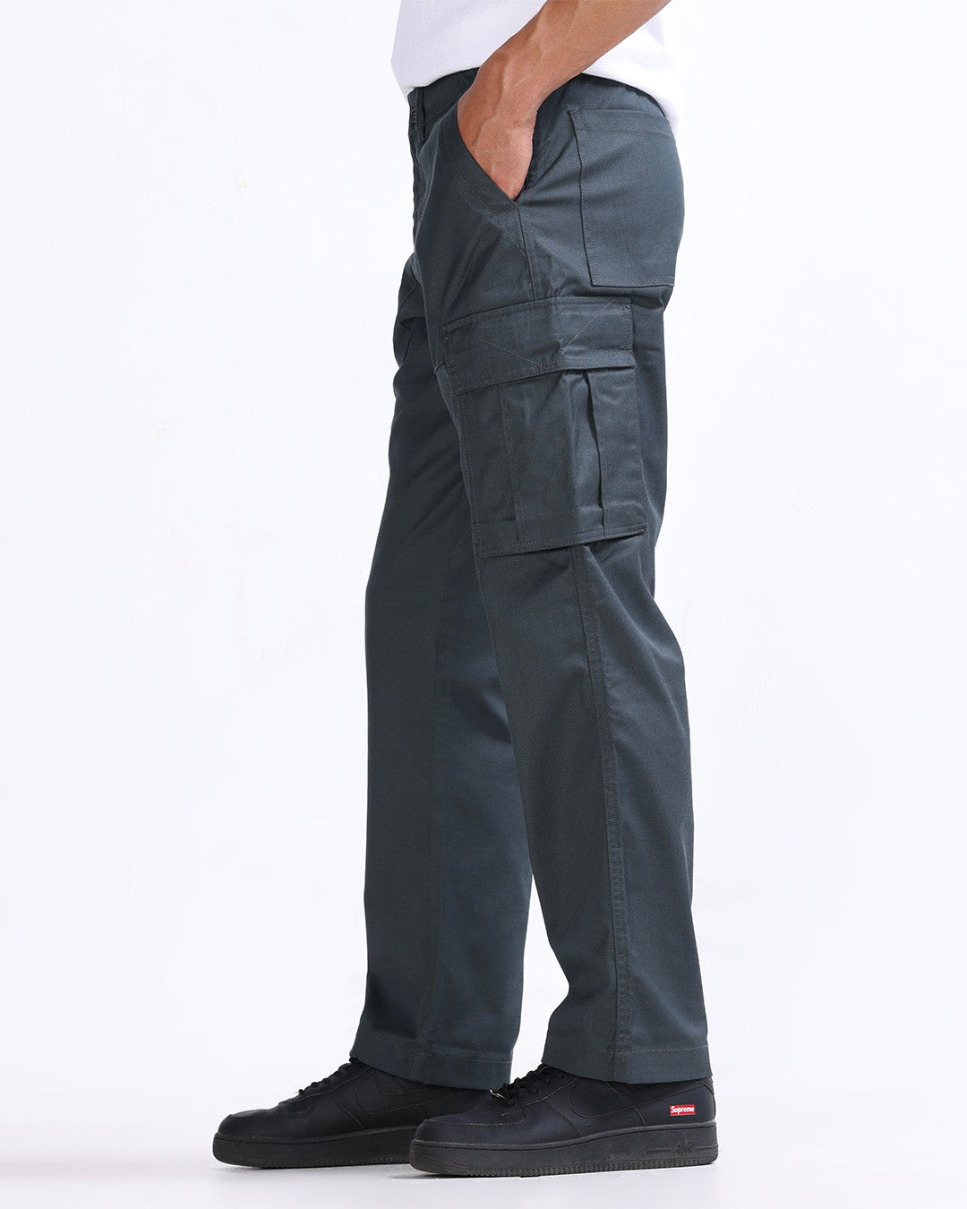 Mason Relaxed Cargo Pants In Olive