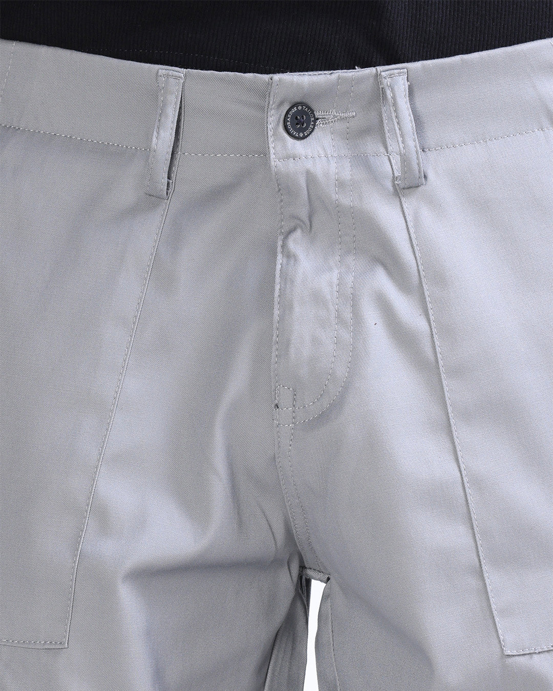 Mason Relaxed Cargo Pants In Light Grey