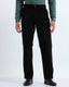 Relaxed Pleated Corduroy Pants In Black