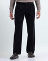 Relaxed Pleated Corduroy Pants In Navy