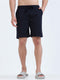 Soft Cotton Basic Shorts In Navy