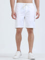 Soft Cotton Basic Shorts In White