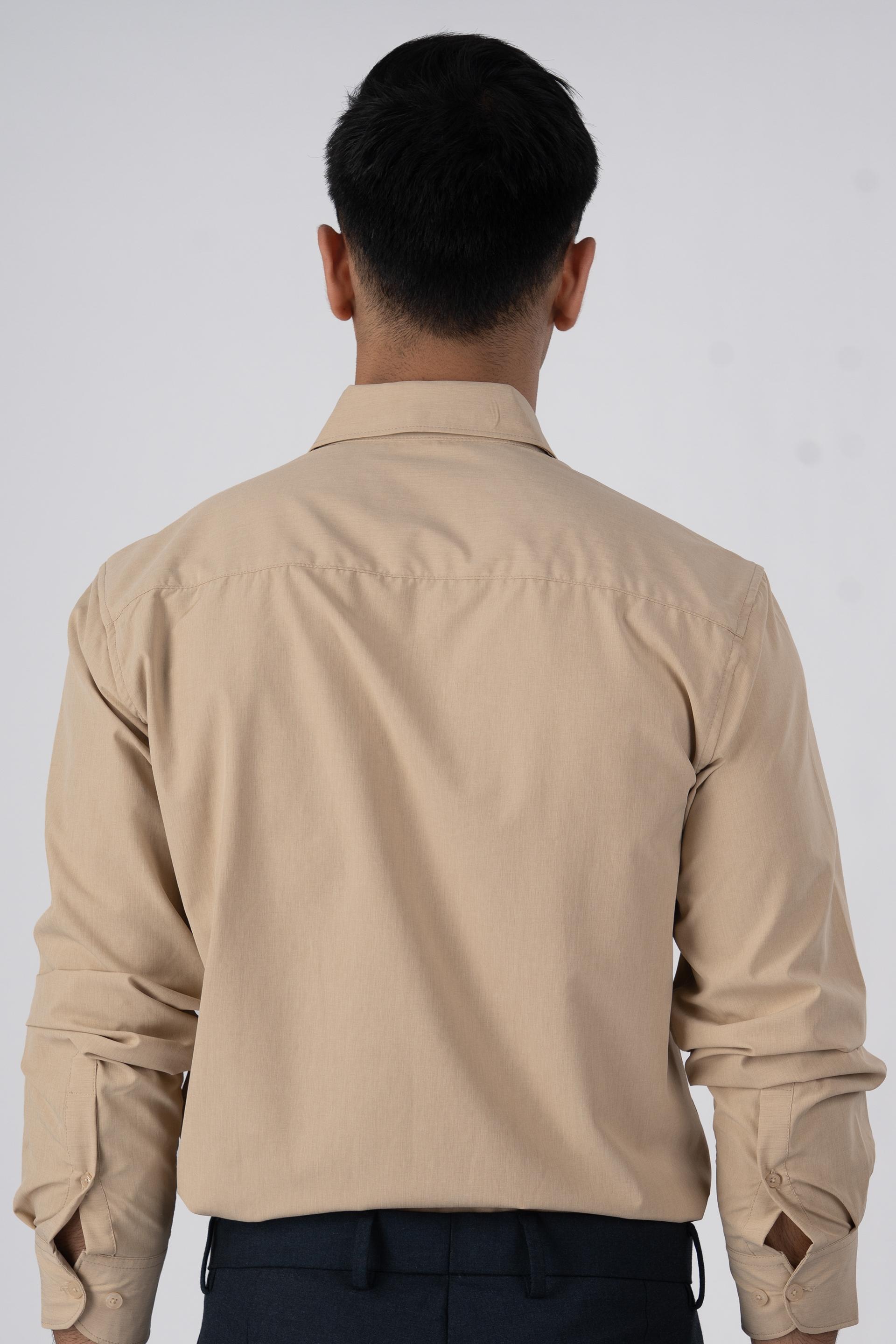 Featherlite Wrinkle Free Shirt In Cream