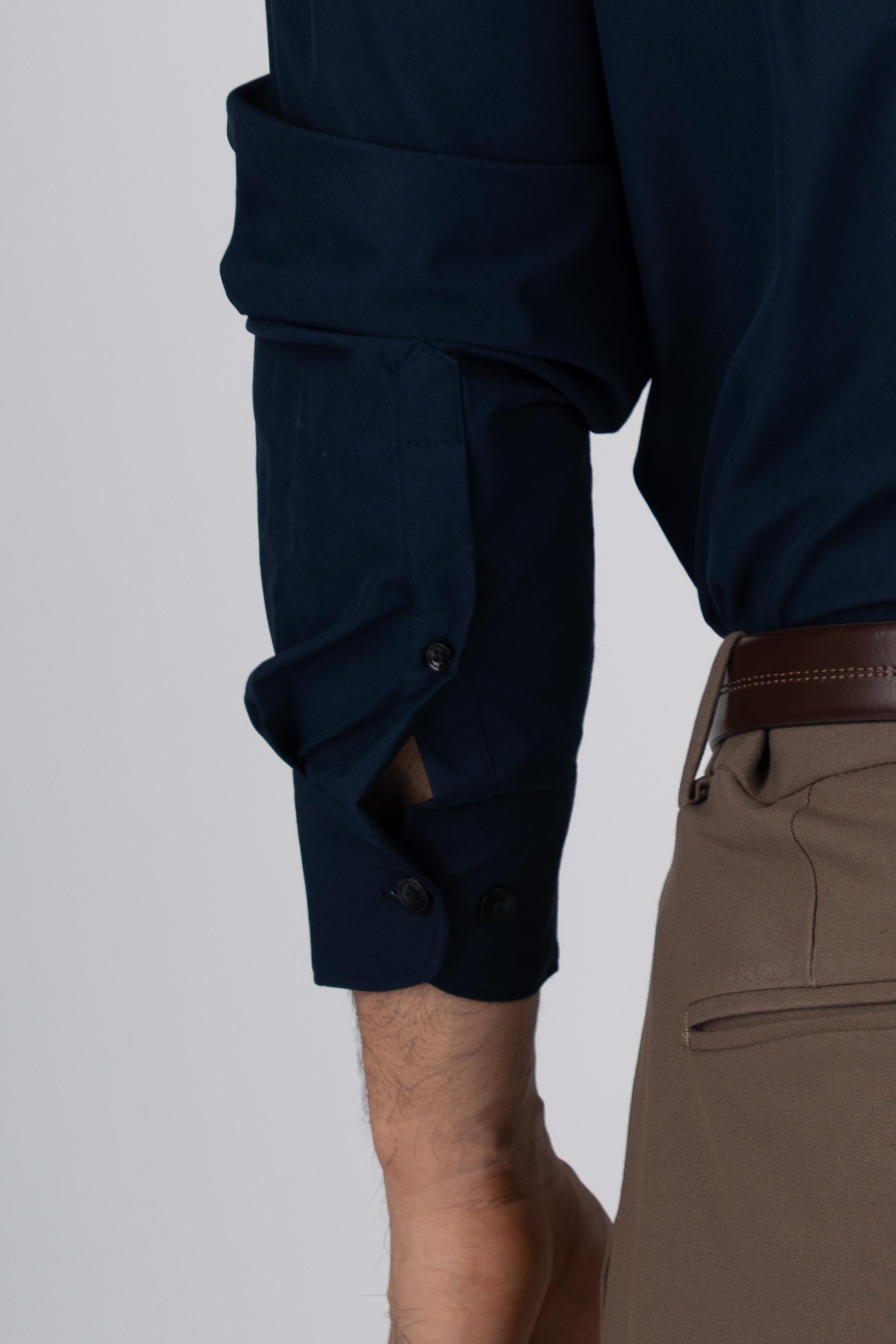 Featherlite Wrinkle Free Shirt In Navy