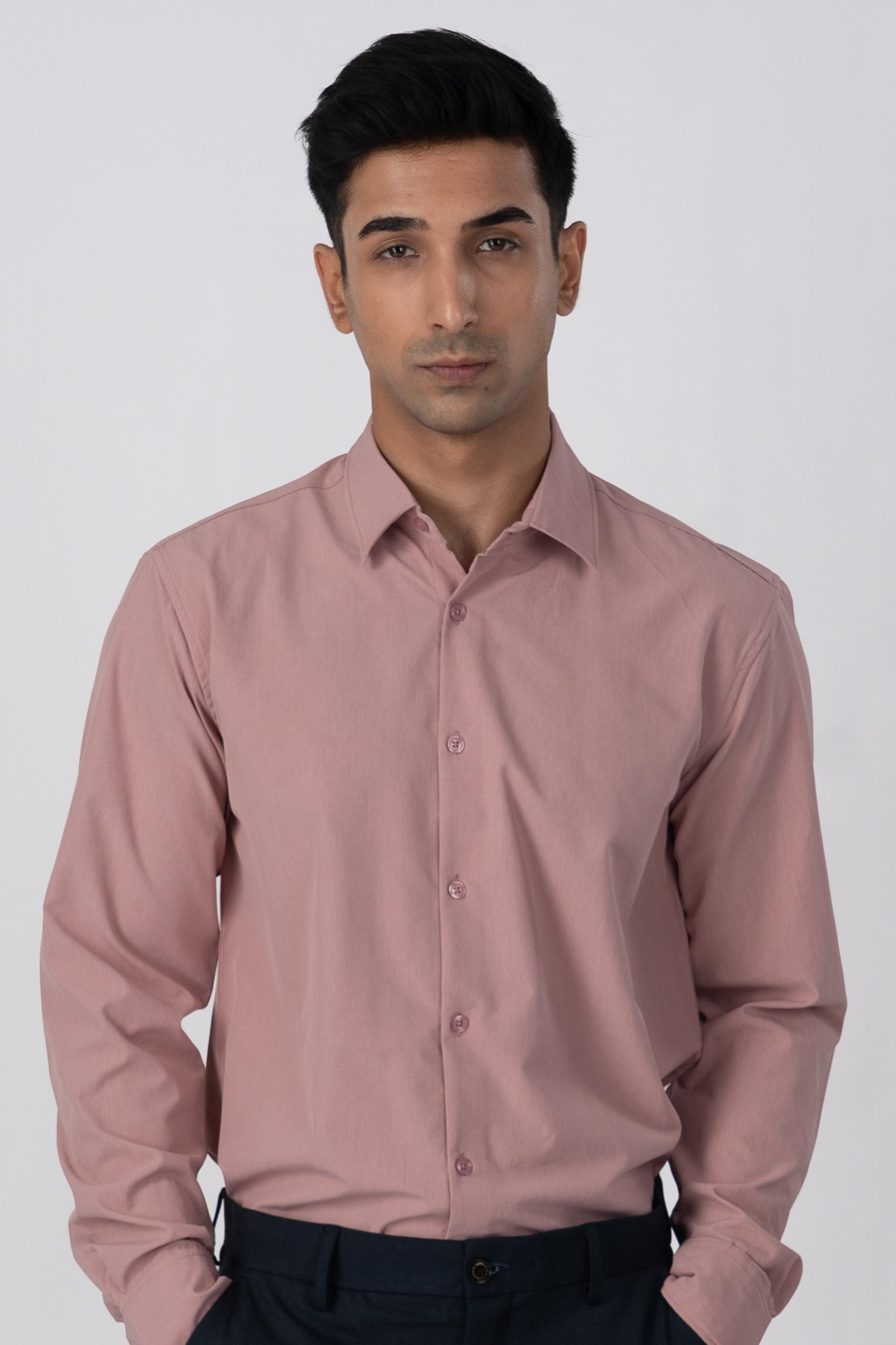 Featherlite Wrinkle Free Shirt In Peach