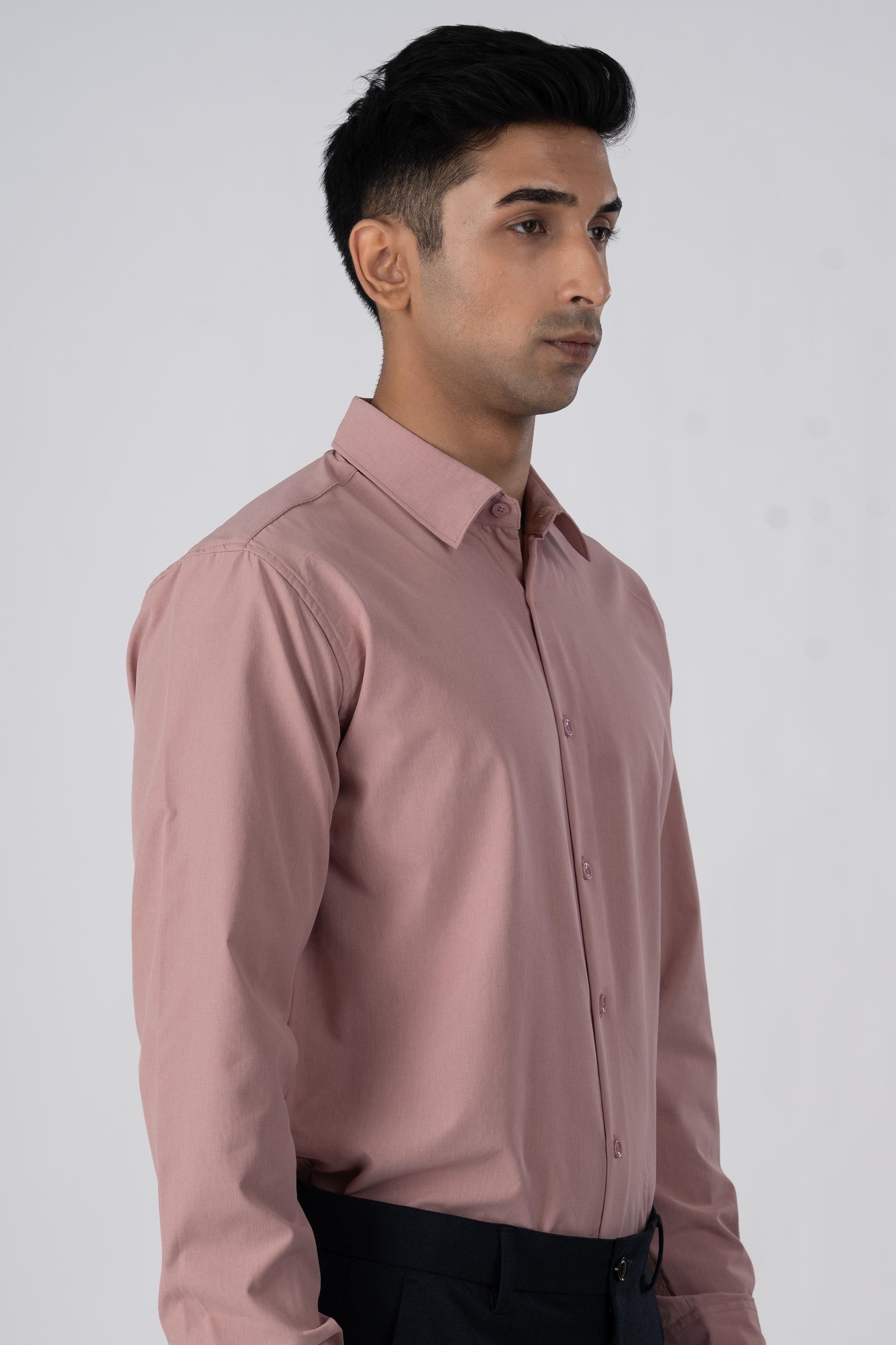 Featherlite Wrinkle Free Shirt In Peach