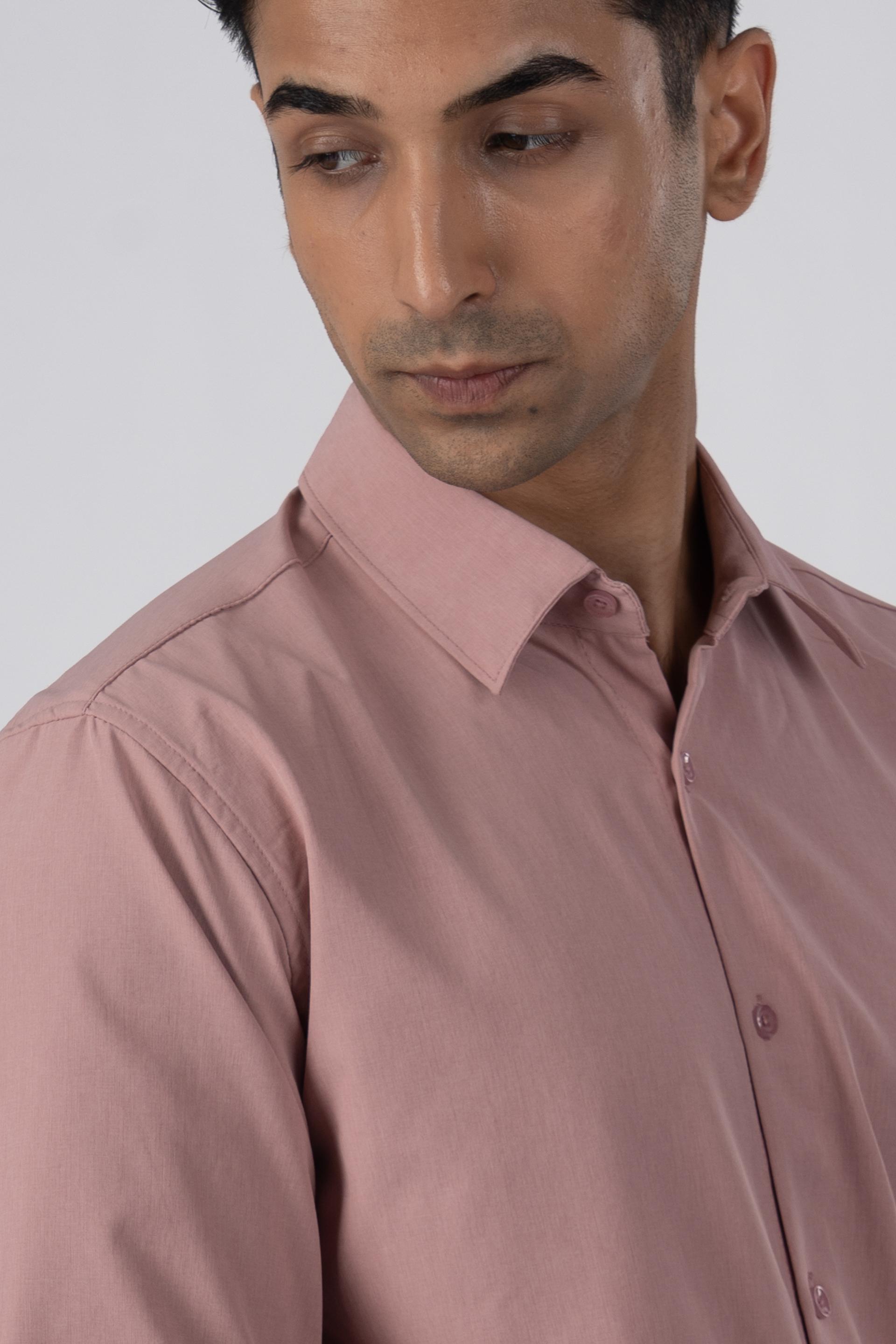 Featherlite Wrinkle Free Shirt In Peach