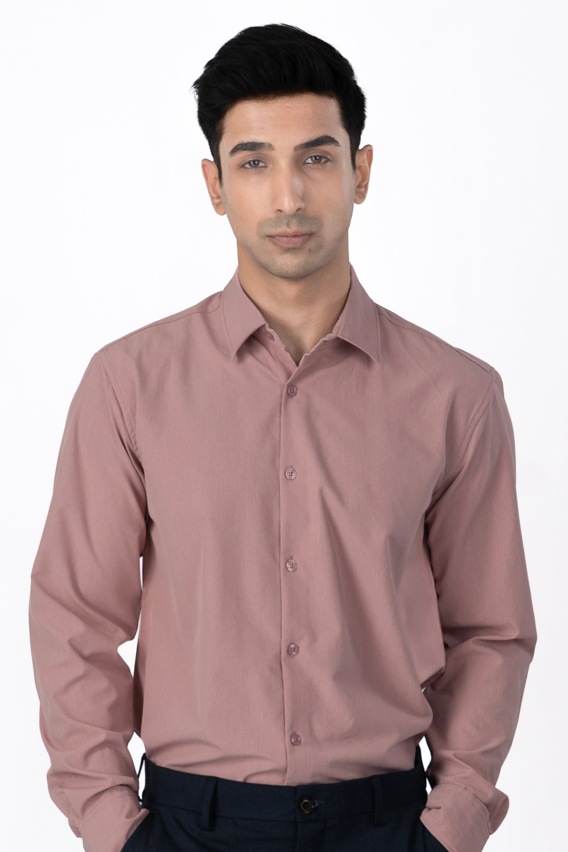 Featherlite Wrinkle Resistant Shirt In Peach