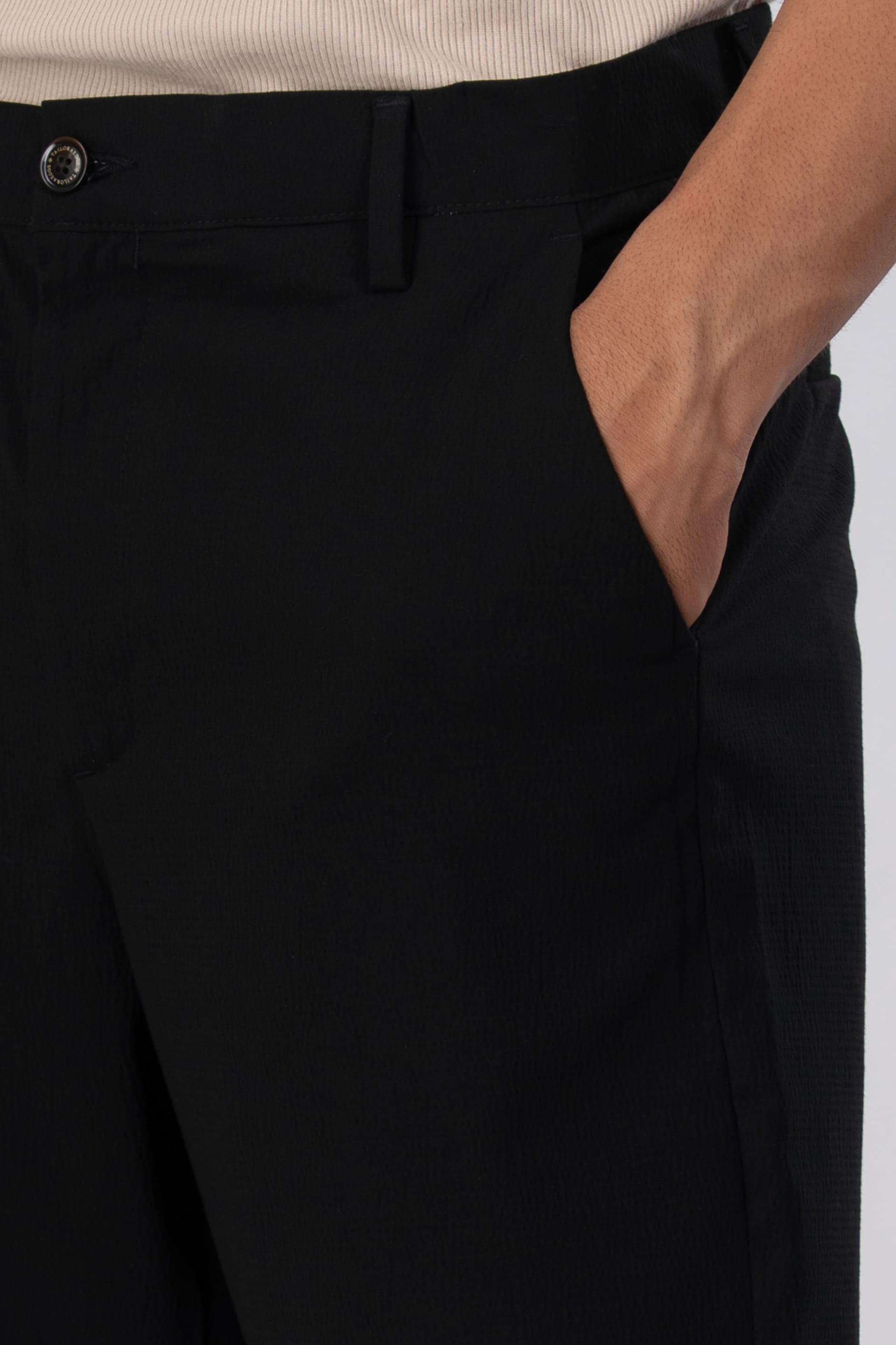 Premium Easy Iron Shorts In Black