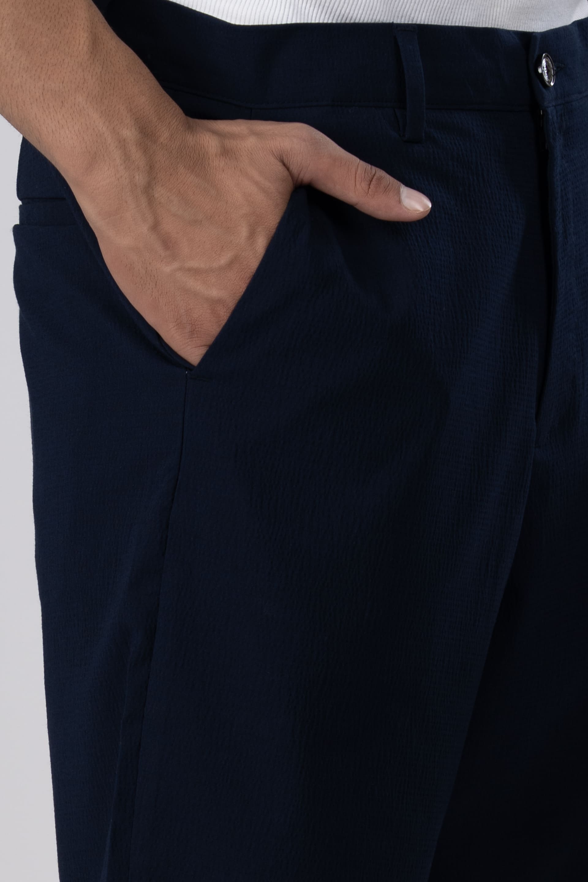 Premium Easy Iron Shorts In Blue