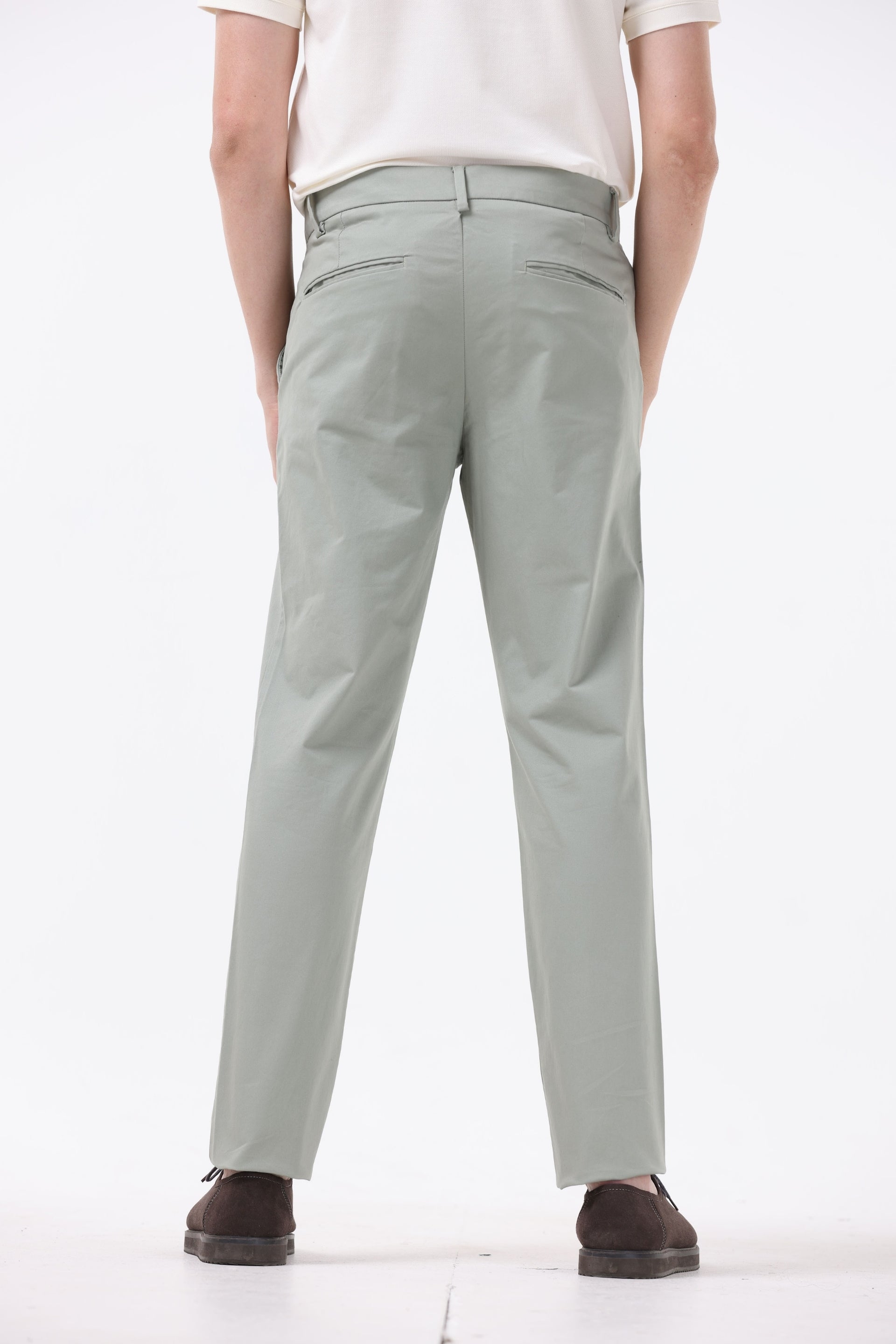 Soft Cotton Chinos In Pista