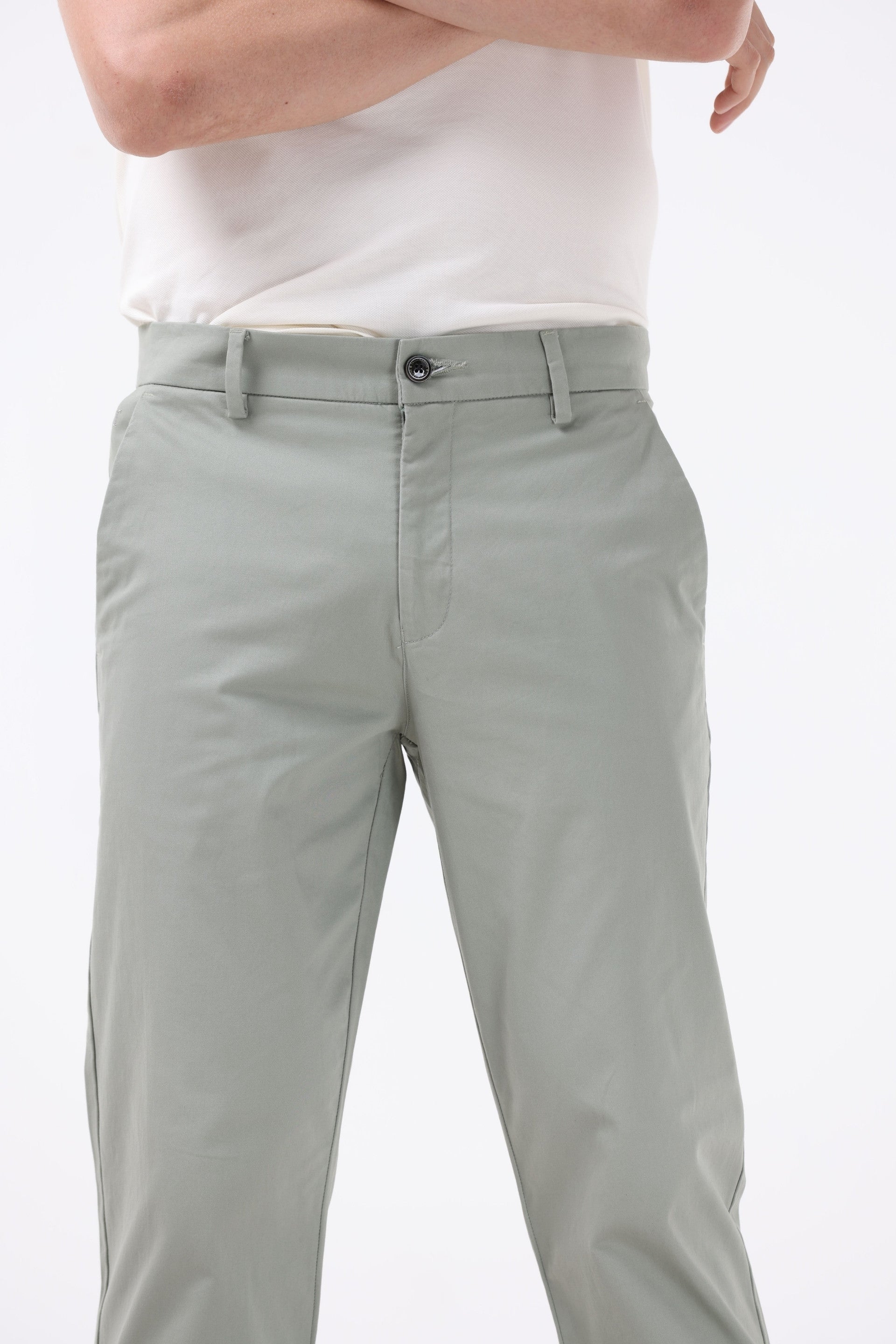 Soft Cotton Chinos In Pista