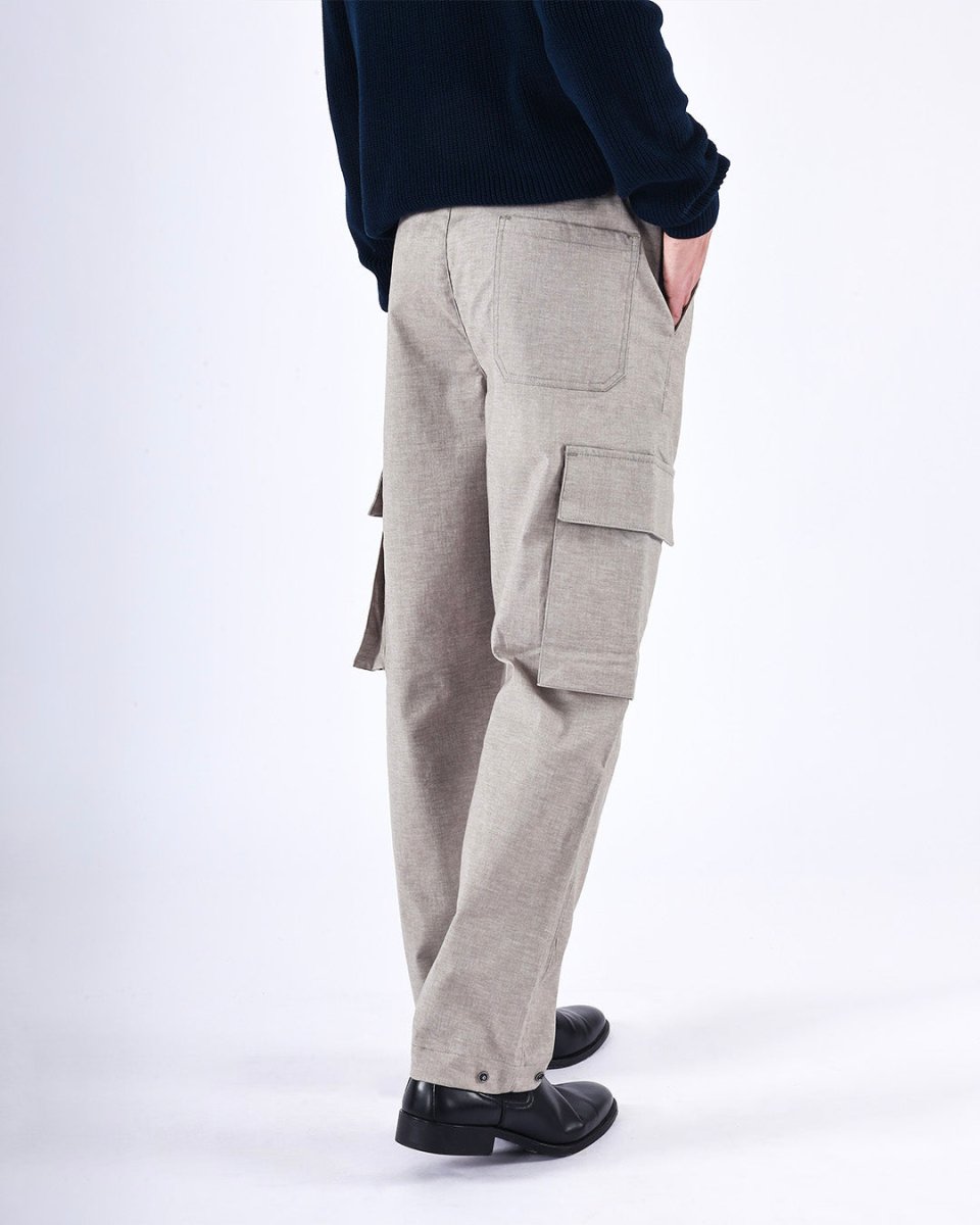 TAILORAEDGE Air Relaxed Cargo Pant In Ash Beige
