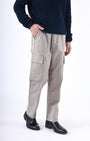 TAILORAEDGE Air Relaxed Cargo Pant In Ash Beige