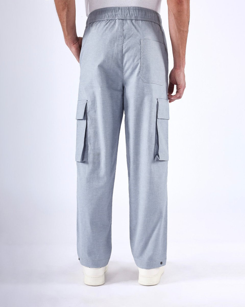 TAILORAEDGE Air Relaxed Cargo Pant In Blue