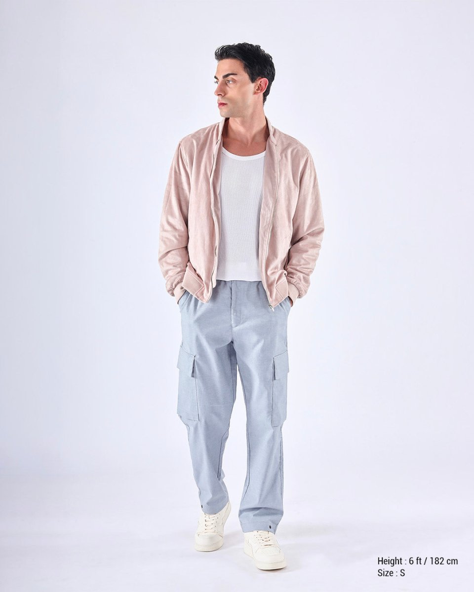 TAILORAEDGE Air Relaxed Cargo Pant In Blue