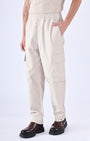 TAILORAEDGE Air Relaxed Cargo Pant In Cream