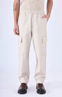 TAILORAEDGE Air Relaxed Cargo Pant In Cream