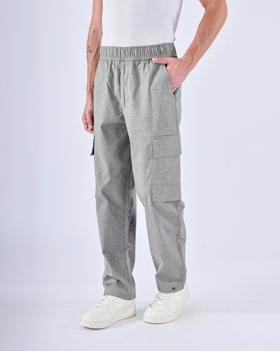 TAILORAEDGE Air Relaxed Cargo Pant In Sage Green