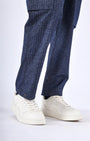 TAILORAEDGE Air Striped Relaxed Cargo Pants In Blue
