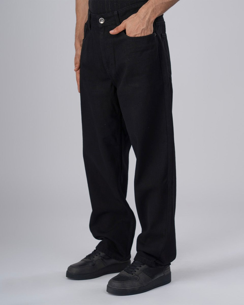 TAILORAEDGE Black Edge Relaxed Denim