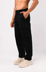 TAILORAEDGE Carpenter Relaxed Cargos In Black
