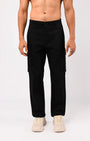 TAILORAEDGE Carpenter Relaxed Cargos In Black