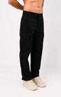 TAILORAEDGE Carpenter Relaxed Cargos In Black