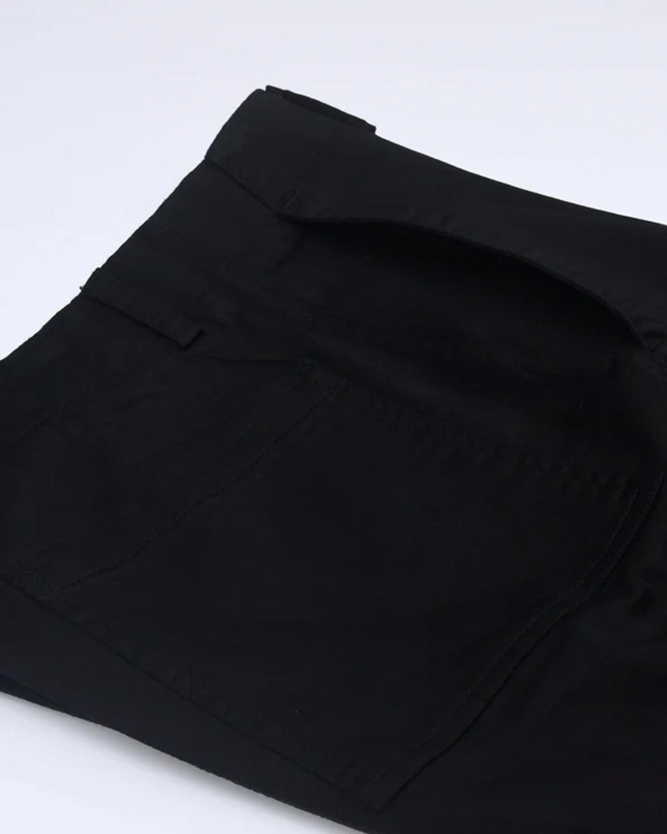 TAILORAEDGE Carpenter Relaxed Cargos In Black