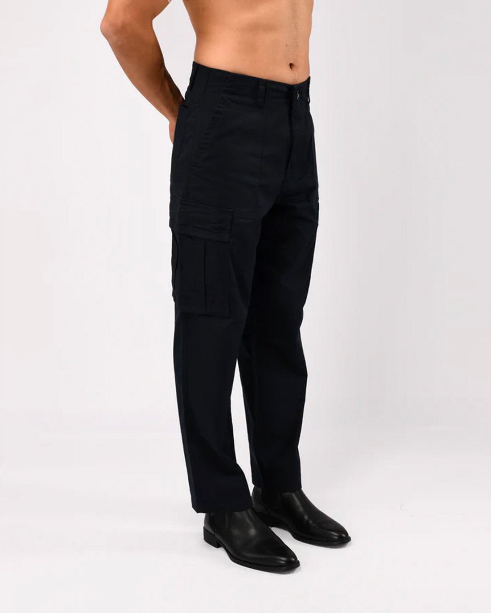 TAILORAEDGE Carpenter Relaxed Cargos In Blue