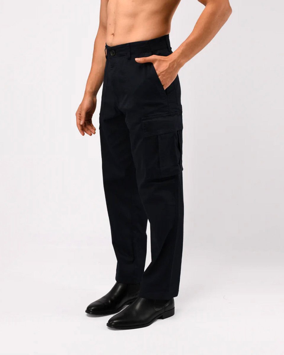 TAILORAEDGE Carpenter Relaxed Cargos In Blue