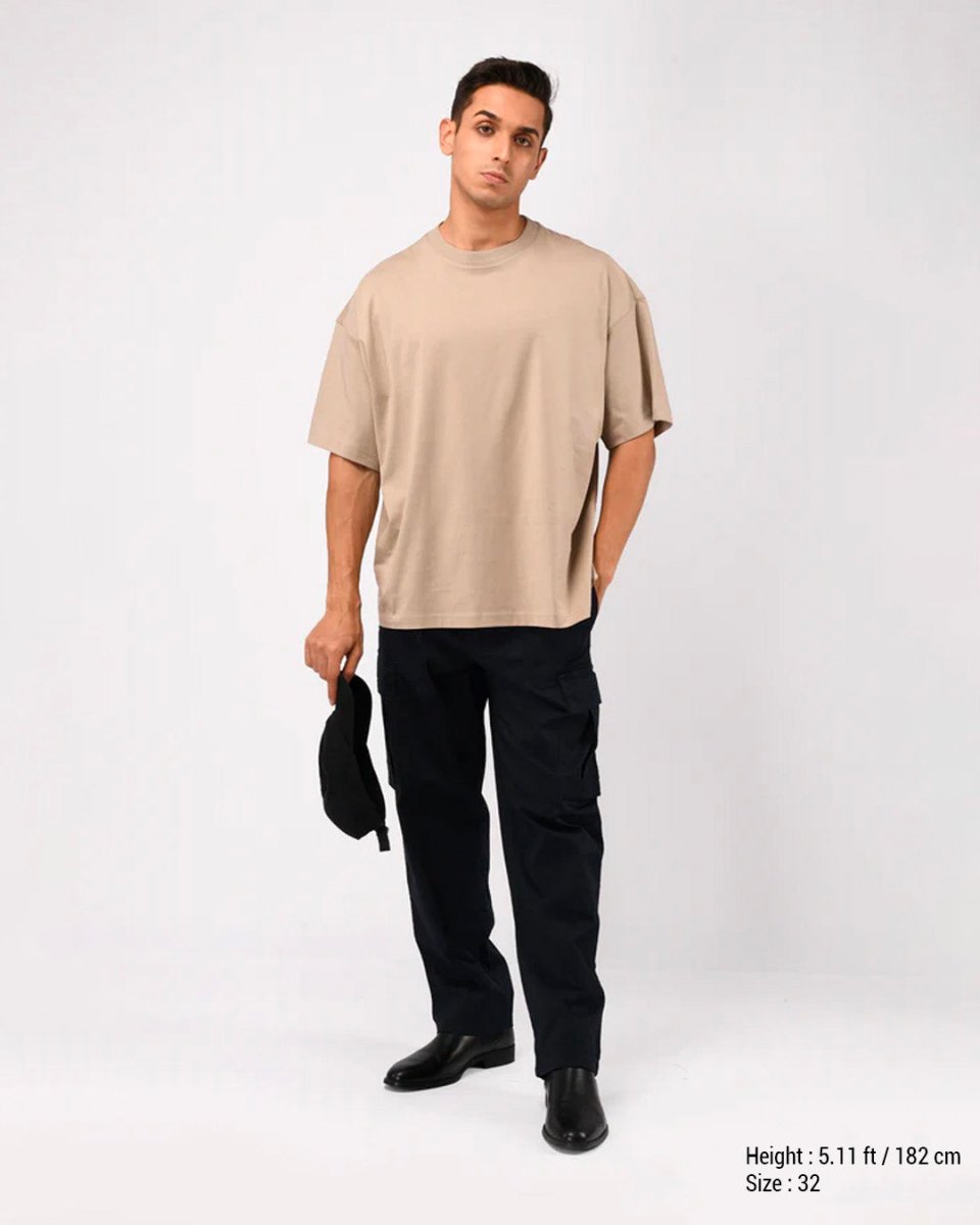 TAILORAEDGE Carpenter Relaxed Cargos In Blue