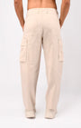 TAILORAEDGE Carpenter Relaxed Cargos In Cream
