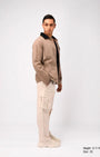 TAILORAEDGE Carpenter Relaxed Cargos In Cream