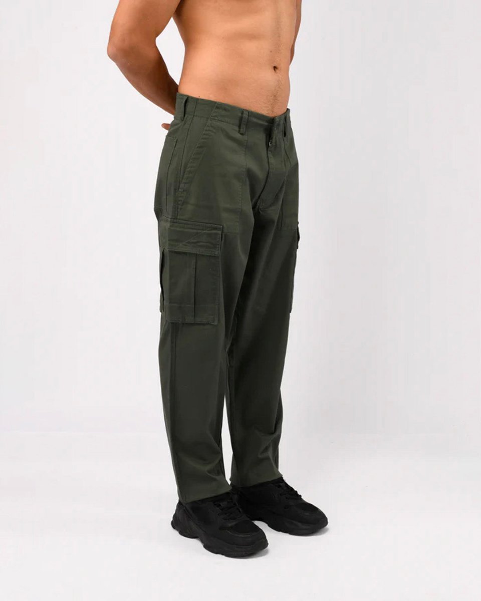 TAILORAEDGE Carpenter Relaxed Cargos In Green