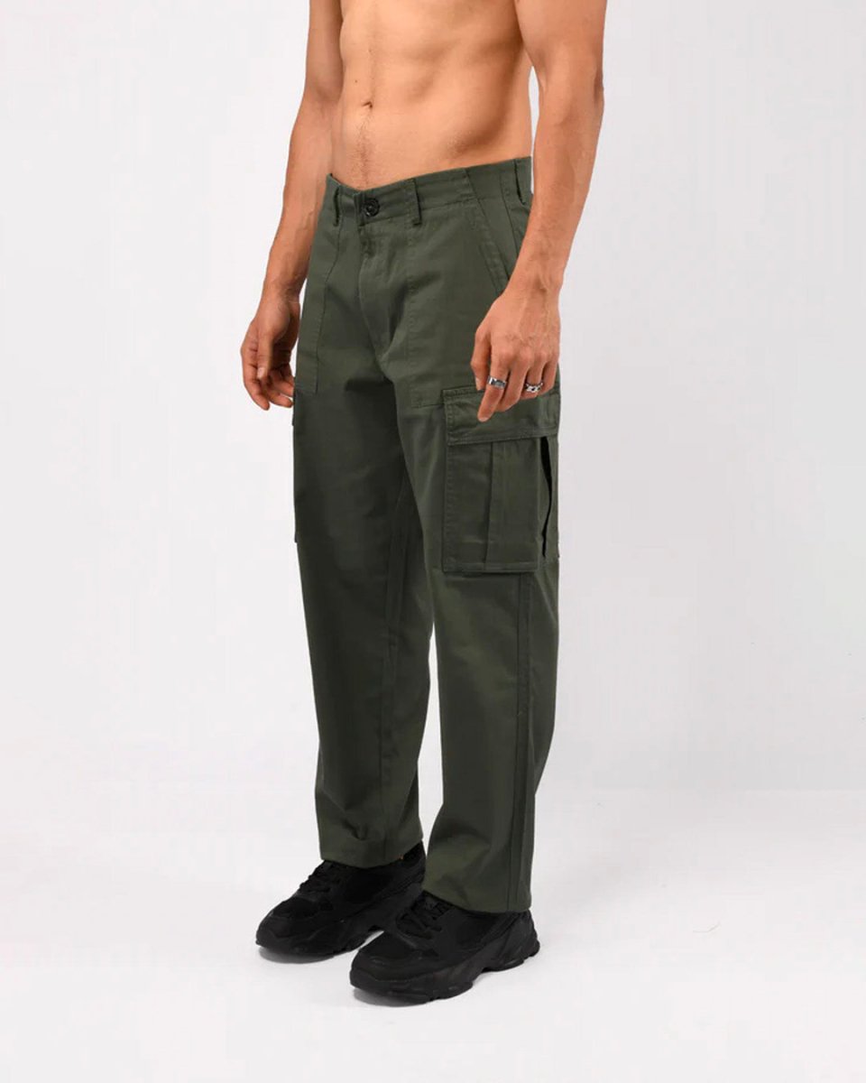 TAILORAEDGE Carpenter Relaxed Cargos In Green