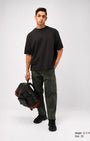 TAILORAEDGE Carpenter Relaxed Cargos In Green