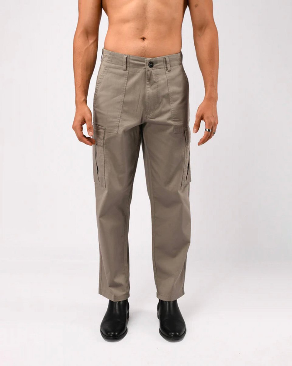 TAILORAEDGE Carpenter Relaxed Cargos In Grey