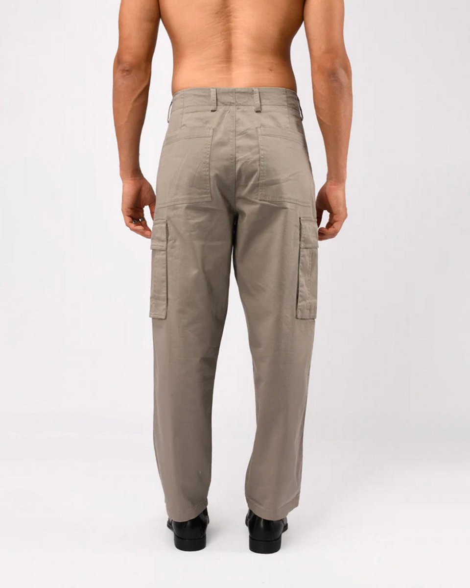 TAILORAEDGE Carpenter Relaxed Cargos In Grey