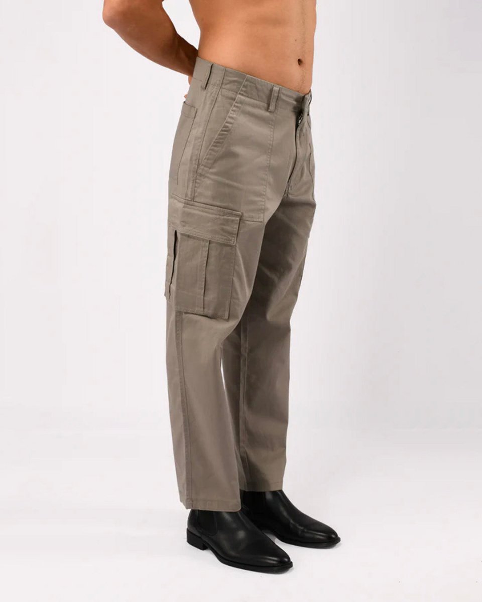 TAILORAEDGE Carpenter Relaxed Cargos In Grey