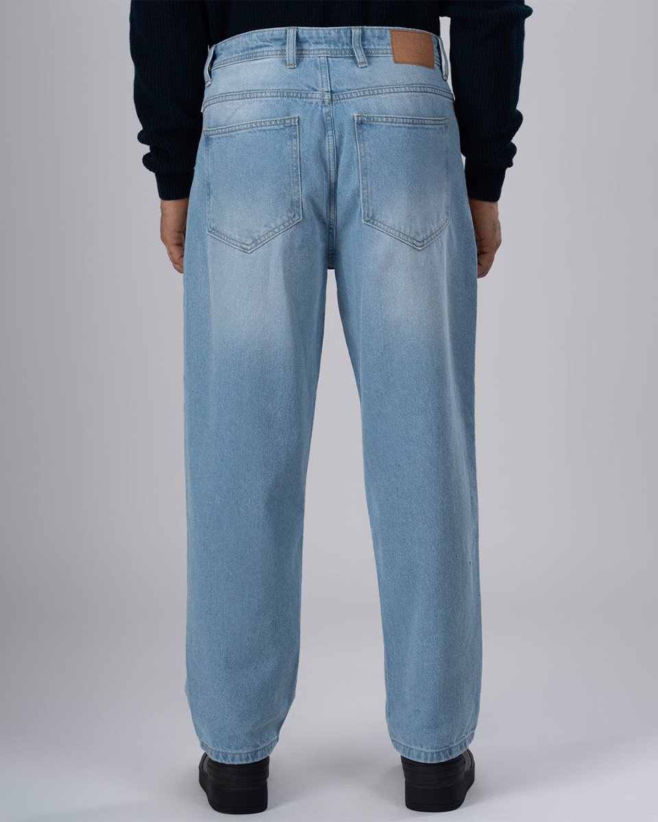 TAILORAEDGE Classic Edge Relaxed Denim In Light Blue