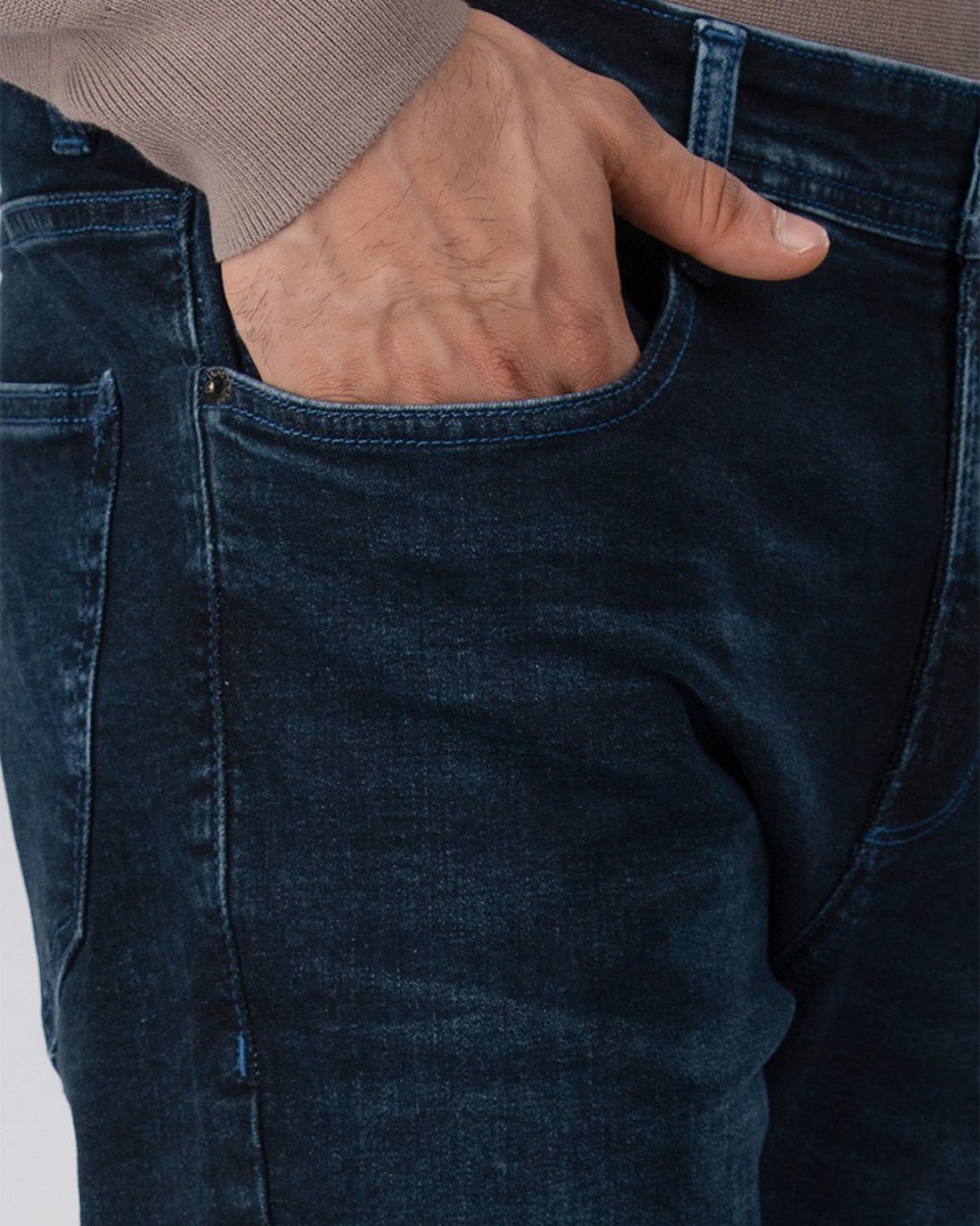 TAILORAEDGE Classic Edge Tailored Denim In Bright Blue