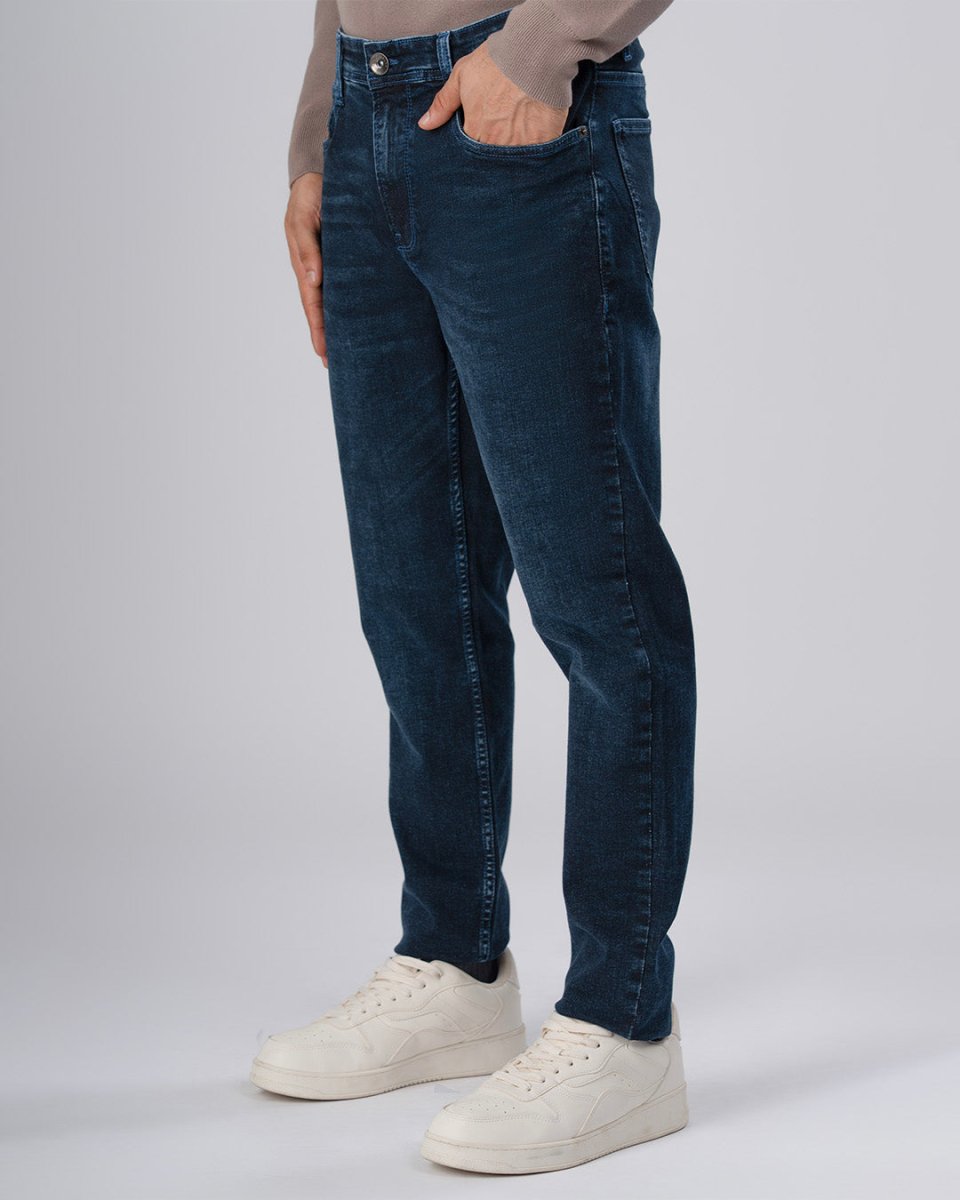 TAILORAEDGE Classic Edge Tailored Denim In Bright Blue