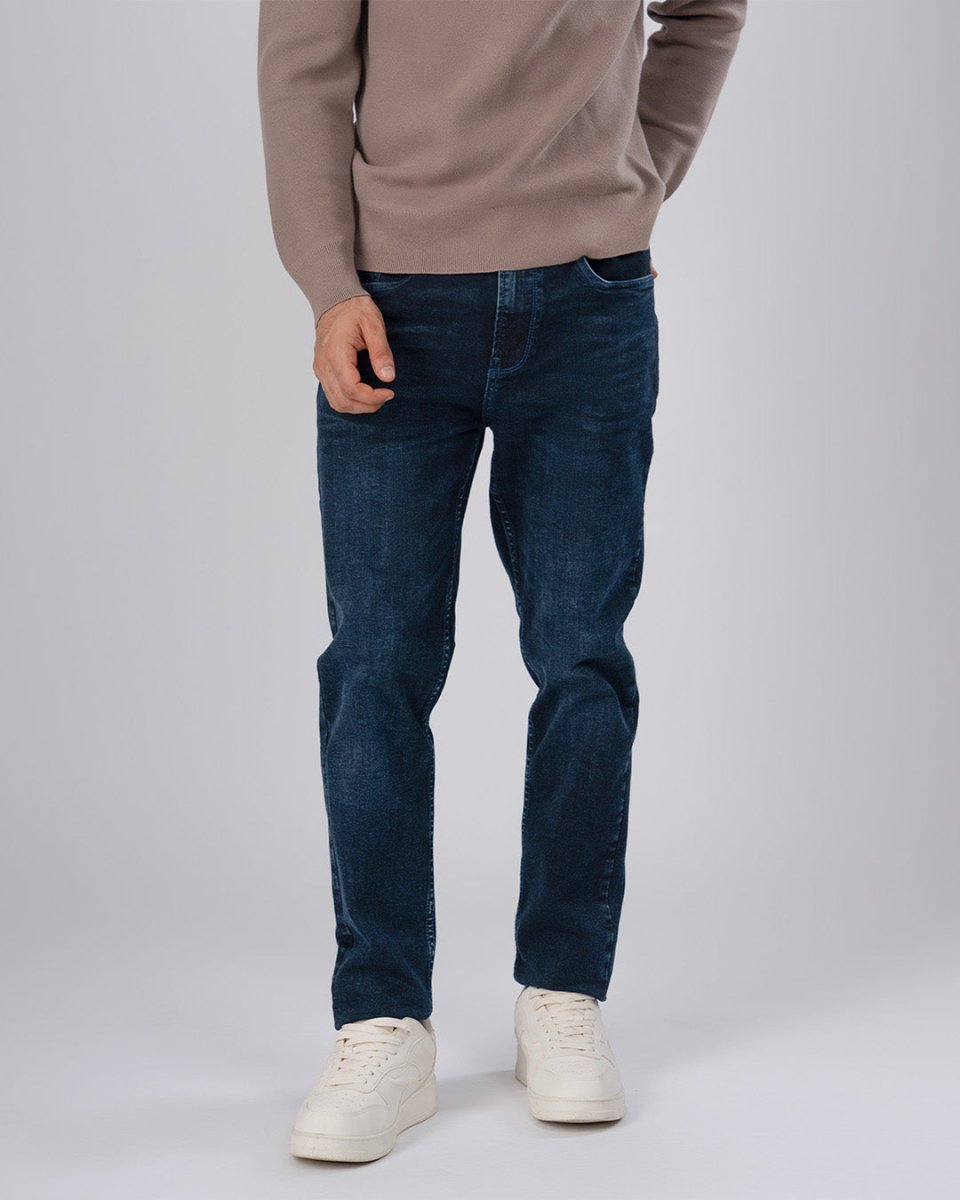 TAILORAEDGE Classic Edge Tailored Denim In Bright Blue