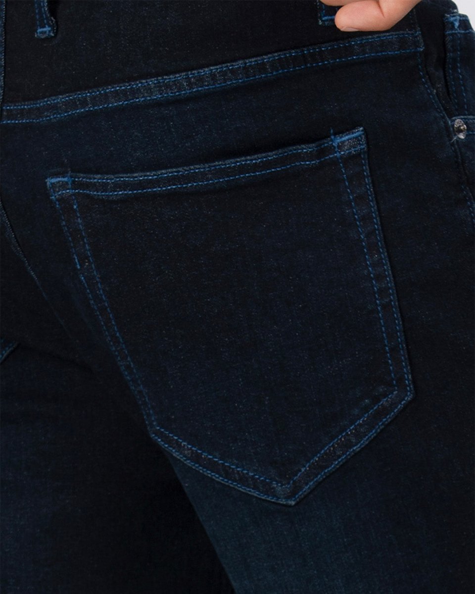 TAILORAEDGE Classic Edge Tailored Denim In Dark Blue