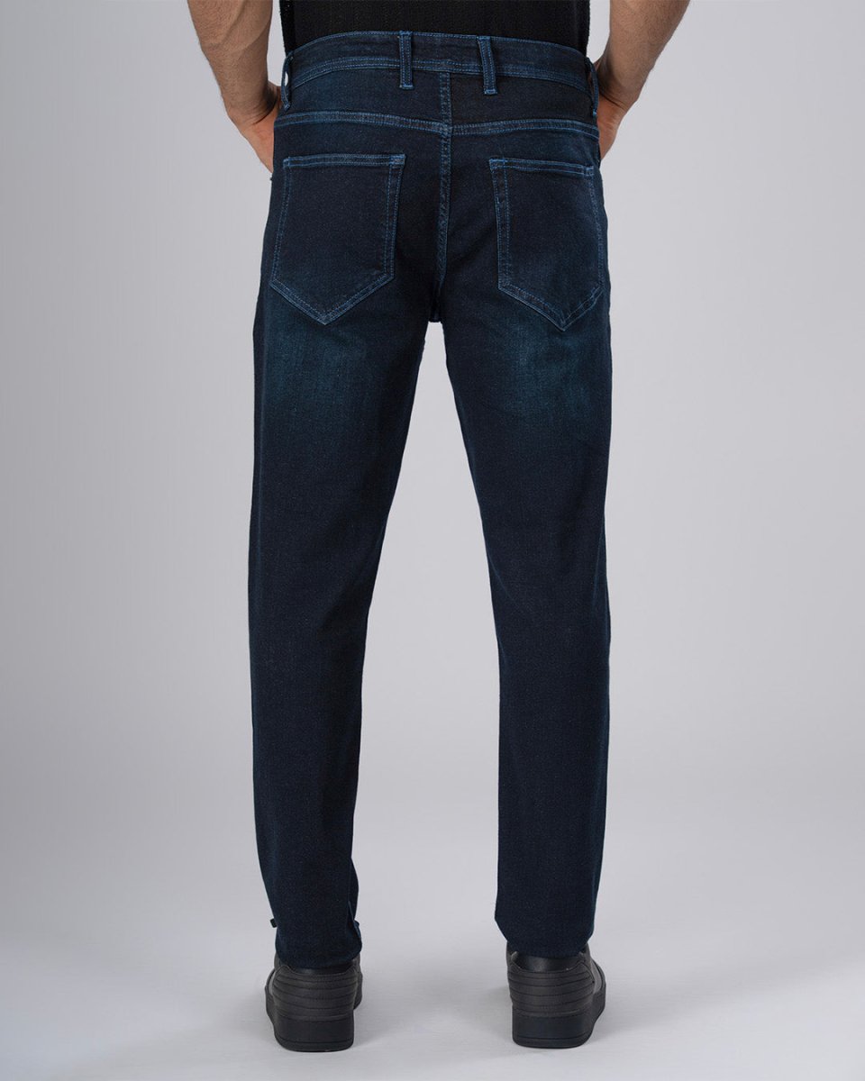 TAILORAEDGE Classic Edge Tailored Denim In Dark Blue