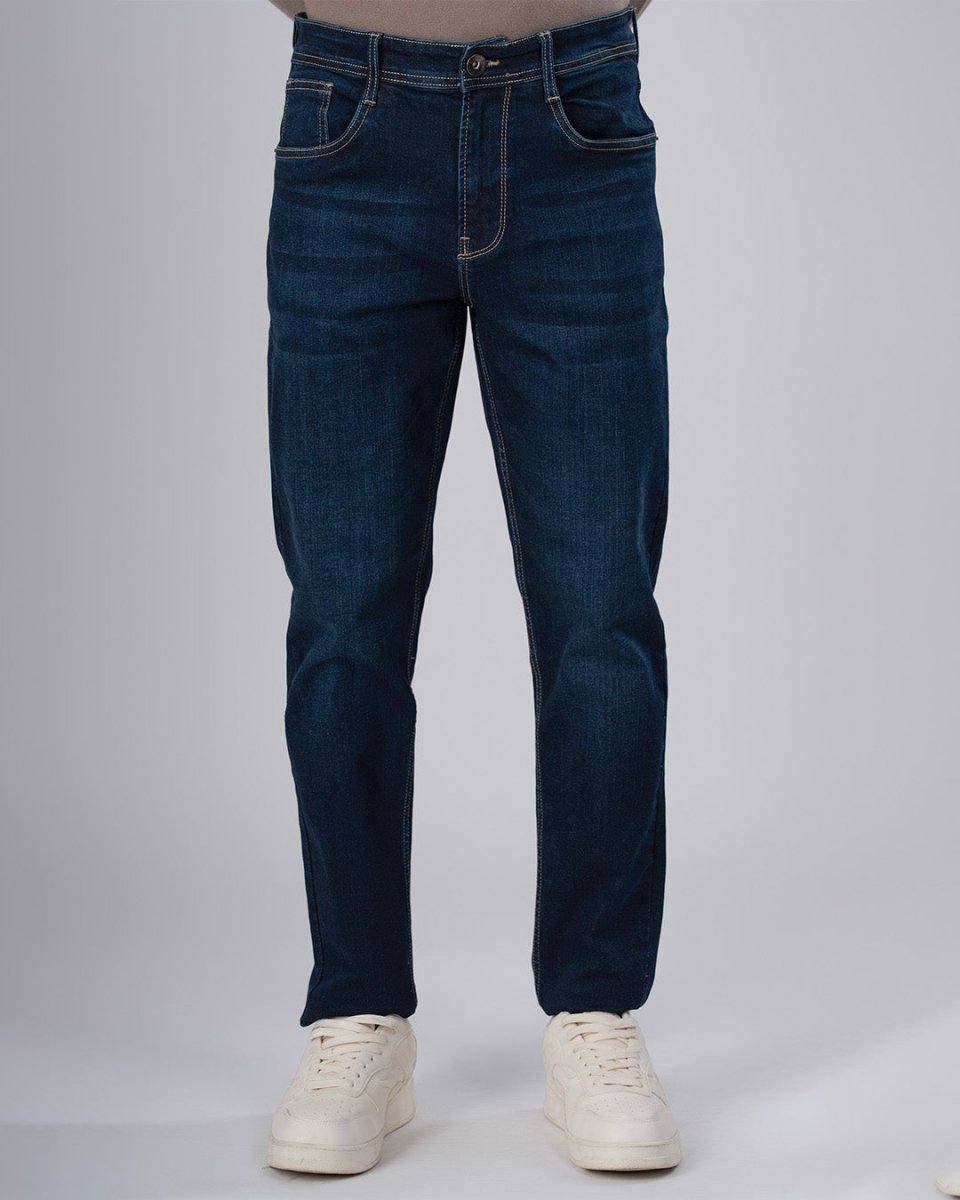 TAILORAEDGE Classic Edge Tailored Denim In Deep Blue